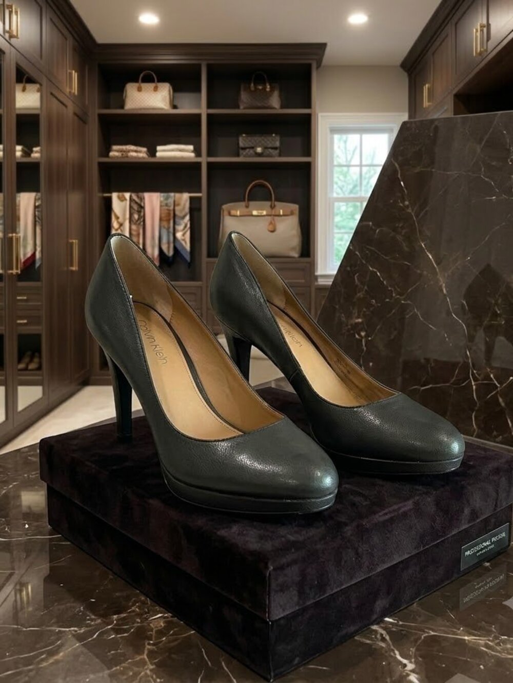 *Calvin Kein* Platform Pump
